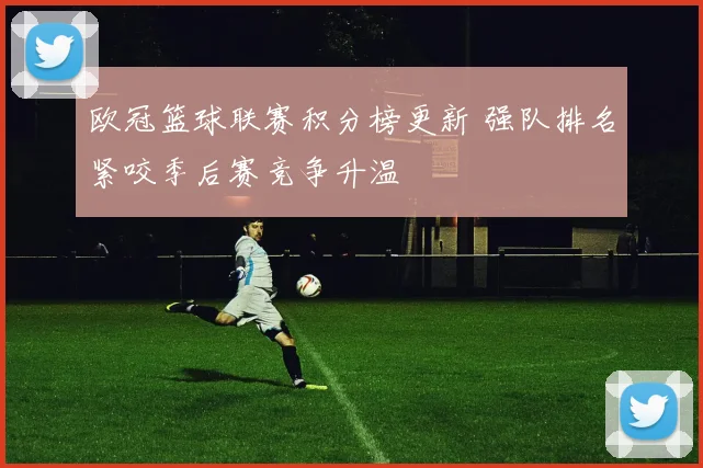 欧冠篮球联赛积分榜更新 强队排名紧咬季后赛竞争升温